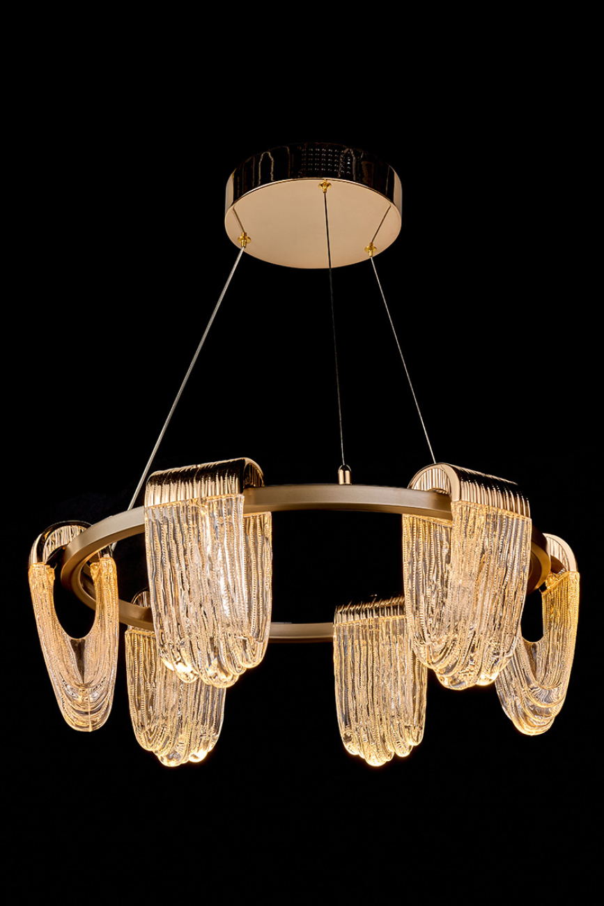 Подвесная люстра LEON Cascade LE7717/6 Gold