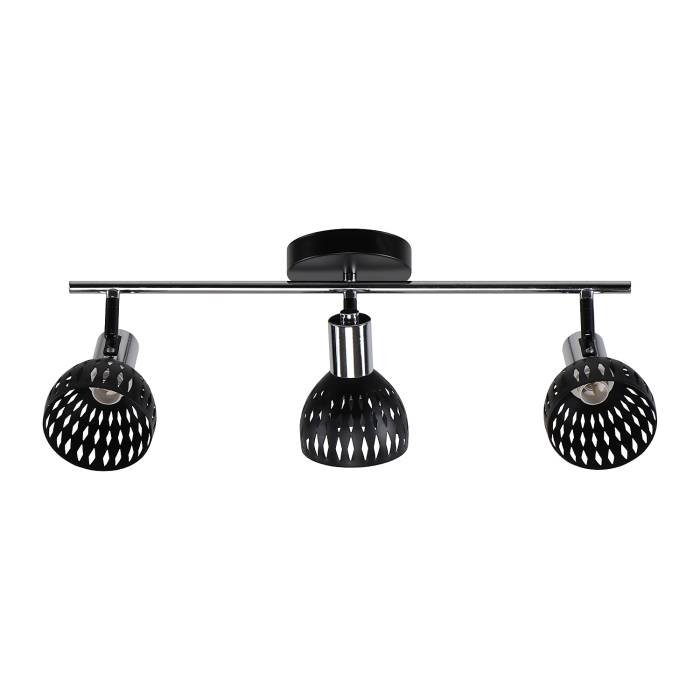 Светильник спот ЭкономСвет 51566 51566/3BK+CR BK