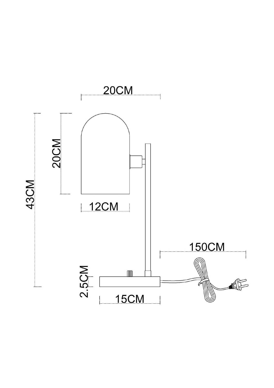 Настольная лампа Arte Lamp Cassel A5454LT-1PB