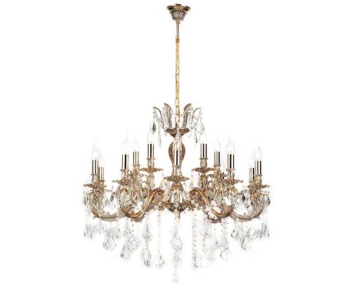 Подвесная хрустальная люстра Barletta Lucia Tucci BARLETTA 122.10.5 coffe gold