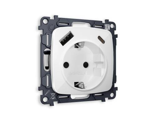 Розетка Ambrella Volt OMEGA MO110010