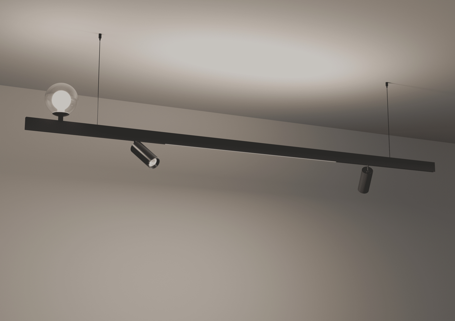 Шинопровод Crystal Lux Ux5 CLT 0.126 01 L2000 BL