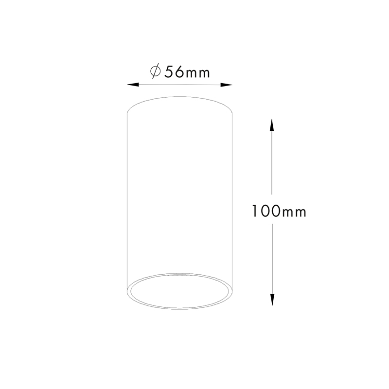 Накладной светильник Zumaline Tuba Sl 1 92679