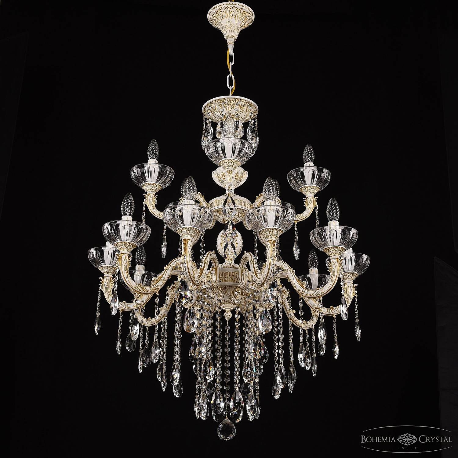 Подвесная люстра Bohemia AL7901 AL79101/10+5/250/2D B WMG P Clear/M-1H