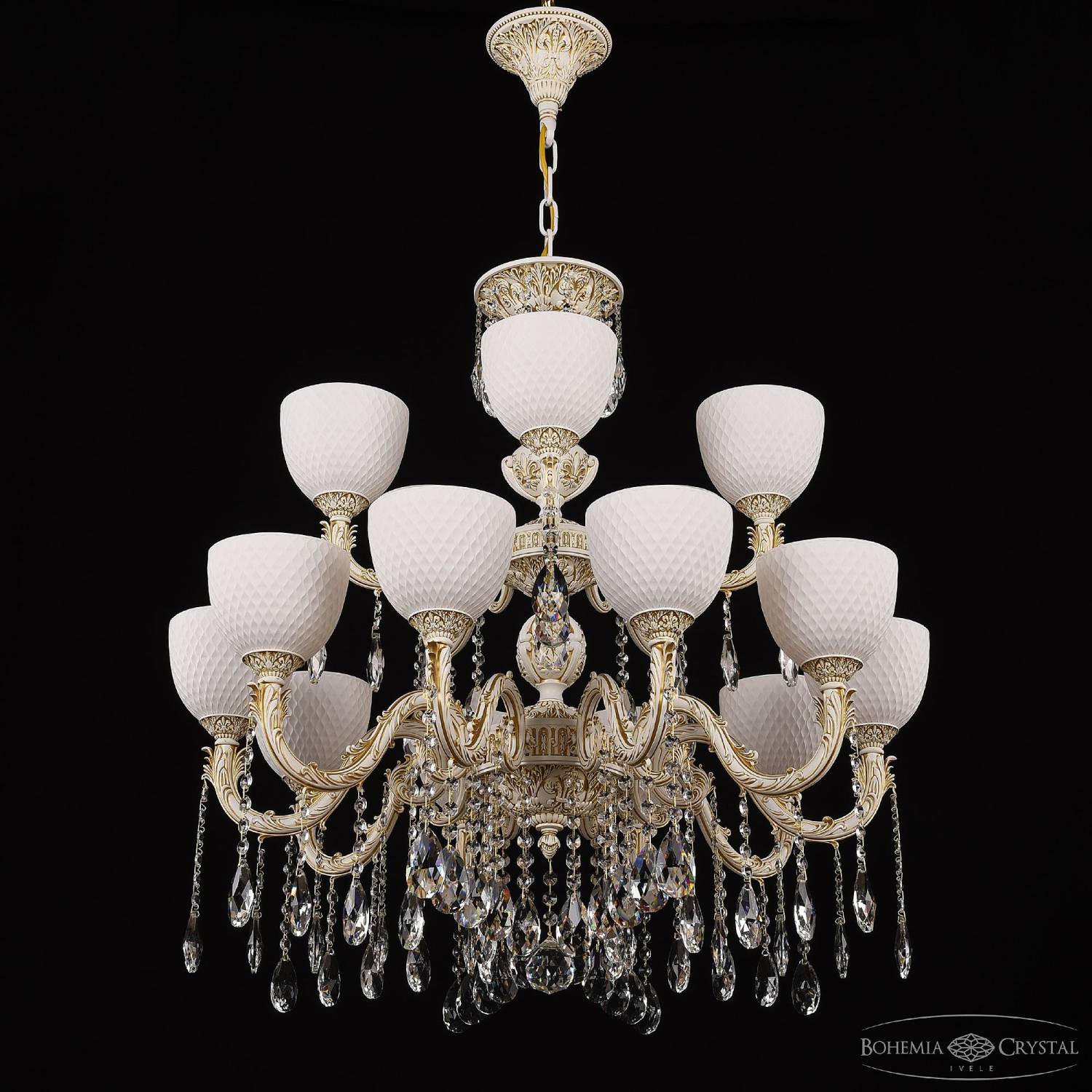 Подвесная люстра Bohemia AL7901 AL79101/10+5/250/2D A WMG P1 U Wave