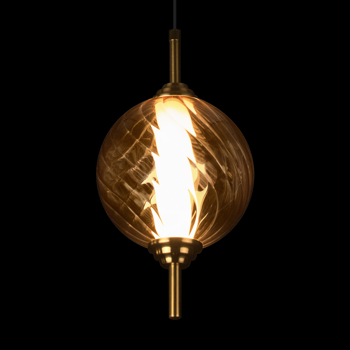 Светильник подвесной Loft It Helix 10421/B Amber