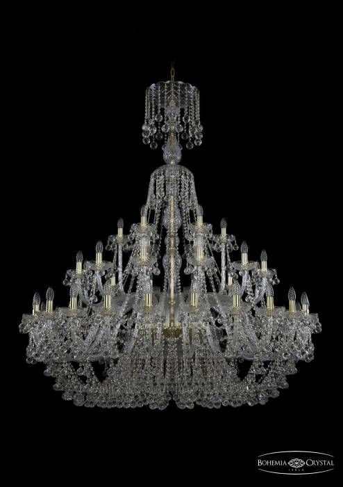 Подвесная хрустальная люстра 1409 Bohemia 1409/24+12+6/530/XL-169 G