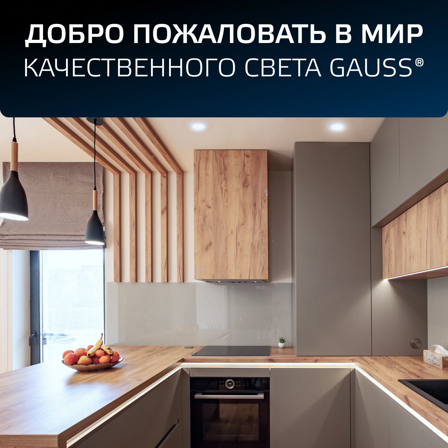 Встраиваемый светильник Gauss Elementary 9100420205