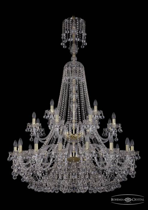 Подвесная хрустальная люстра 1409 Bohemia 1409/16+8+4/400/XL-164/2d G