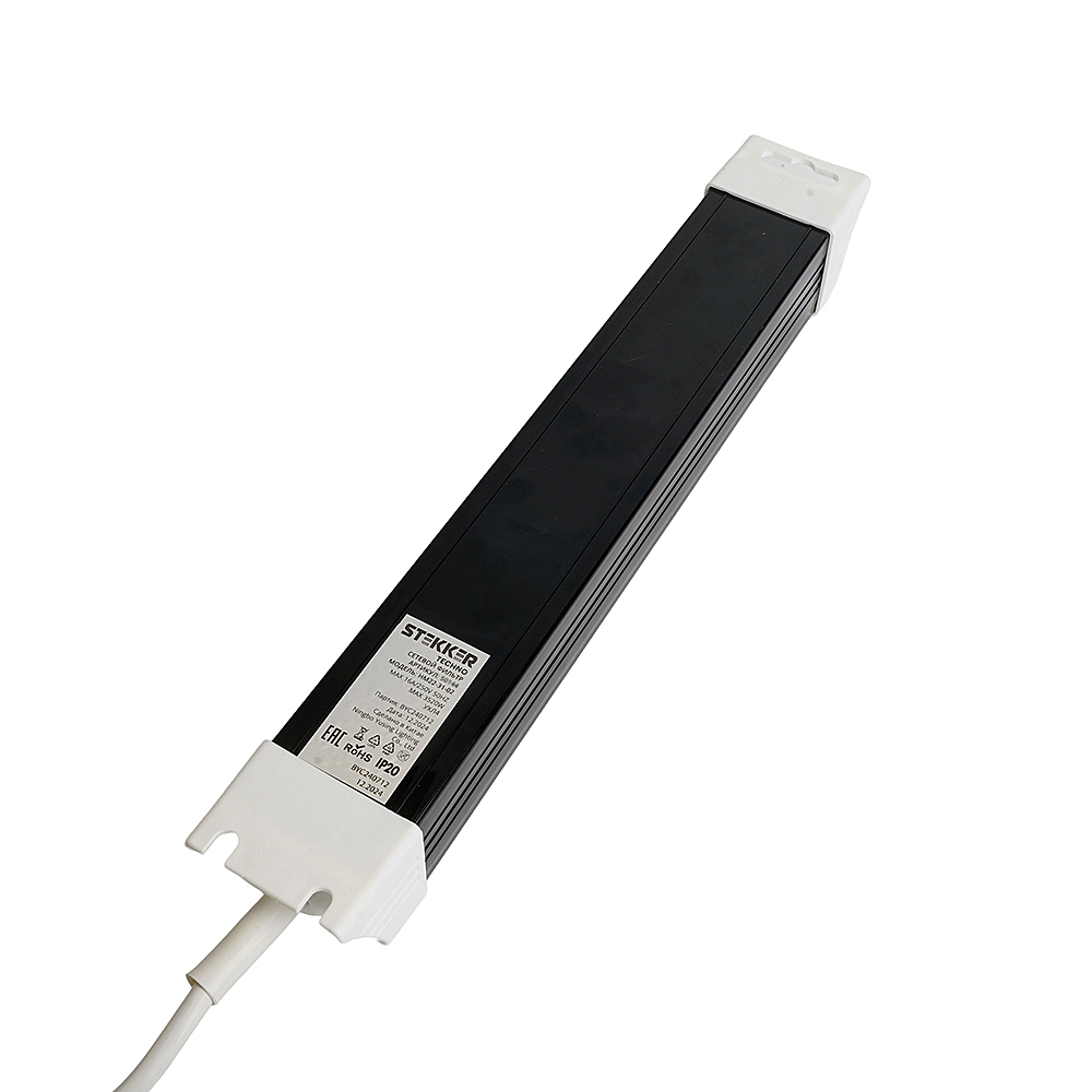 Сетевой фильтр 3-местный с/з 3x1мм2, 5 м, Stekker Techno 50146