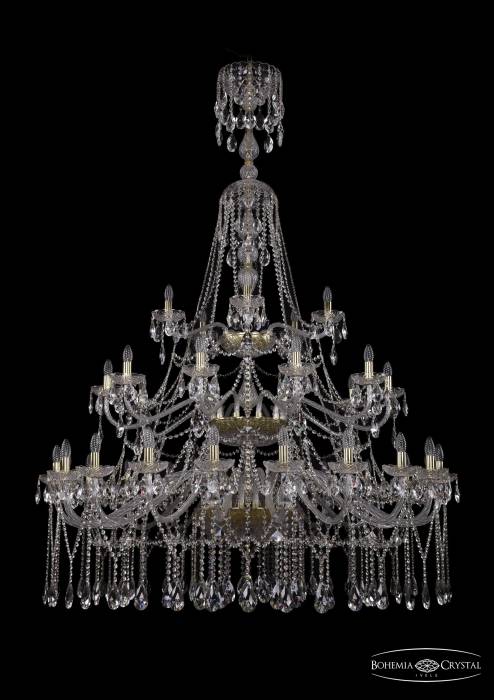 Подвесная хрустальная люстра 1413 Bohemia 1413/20+10+5/530/XL-201/3d G
