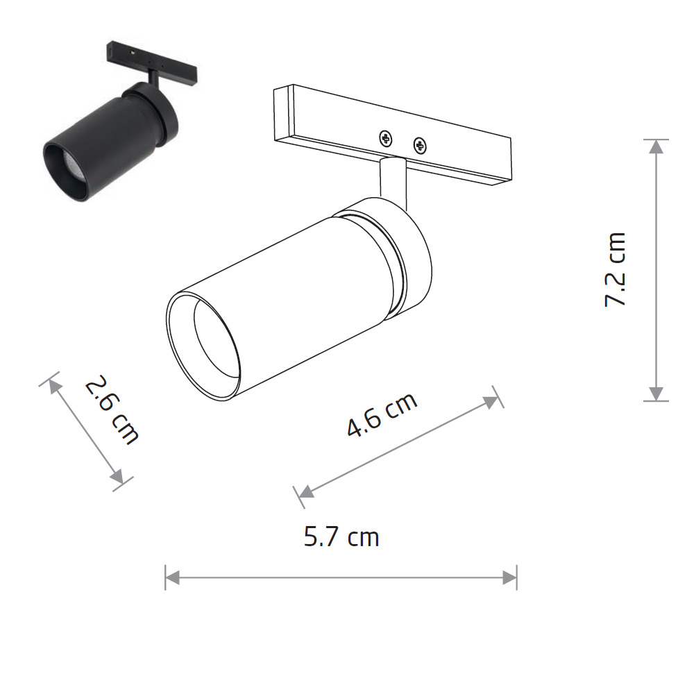 Трековый светильник Nowodvorski Nano 11713