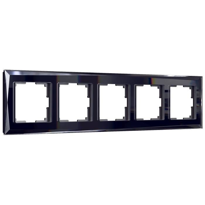 Рамка Werkel W0051208/ Рамка на 5 постов Diamant (черный)