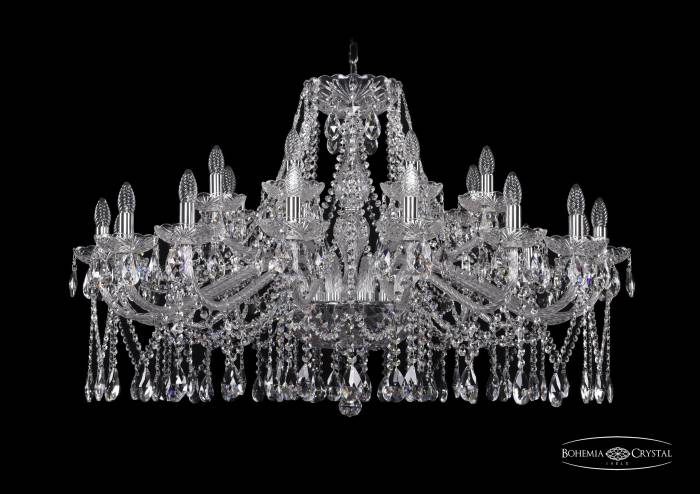 Подвесная хрустальная люстра 1413 Bohemia 1413/16+8/400 Ni