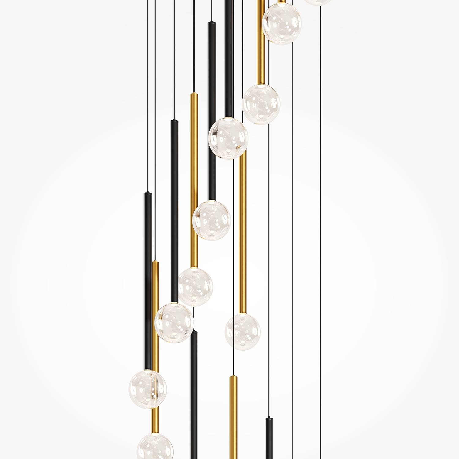 Люстра каскадная Maytoni Bubble dream MOD383PL-L40BBS3K