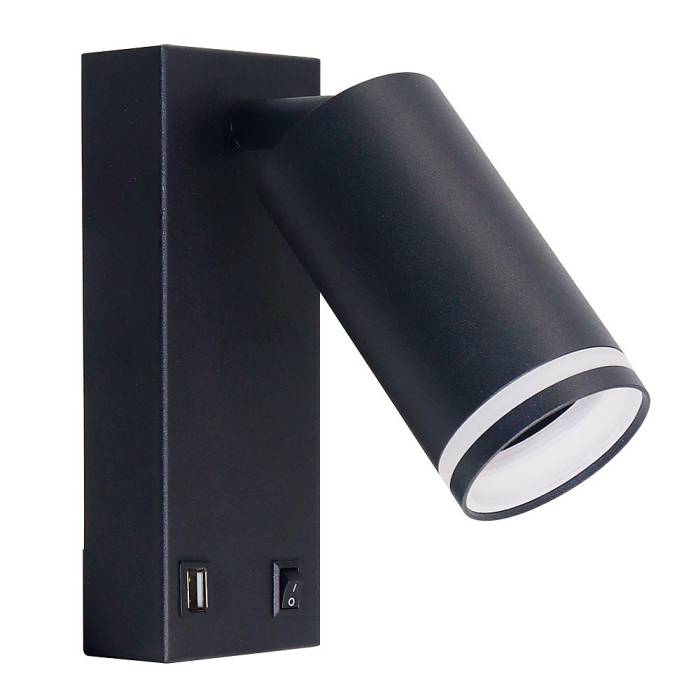 Настенный светильник Arte Lamp Imai A2364AP-1BK Настенный светильник Arte Lamp Imai A2364AP-1BK