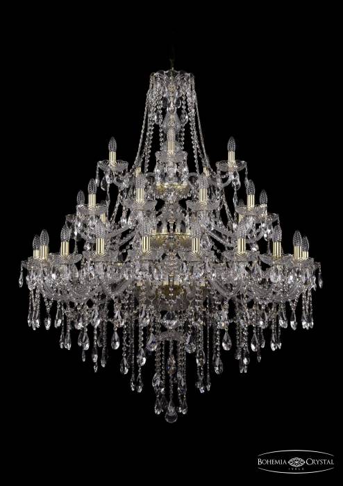 Подвесная хрустальная люстра 1415 Bohemia 1415/20+10+5/400/3d Ni