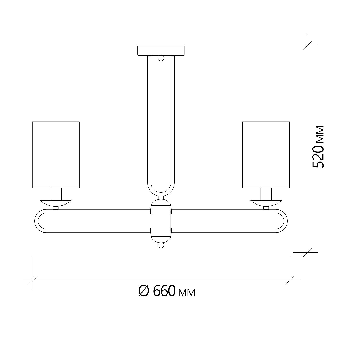 Потолочная люстра Escada Eclipse 10166/5PL Brass