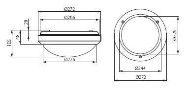 Уличный потолочный светильник Kanlux Bsl 7015