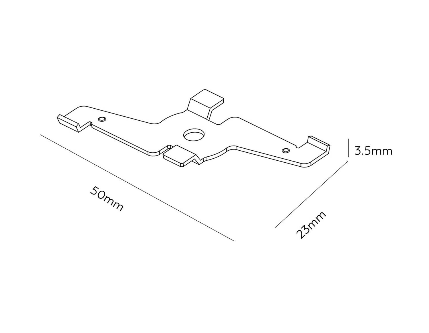 Крепление для накладного Magnetic standard 48V 10mm Ambrella Track System GL1995