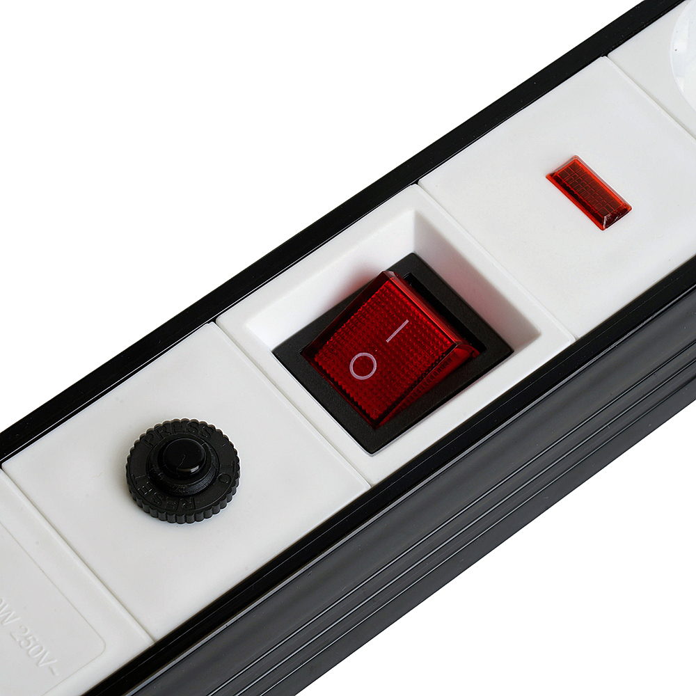 Сетевой фильтр 3-местный с/з 3x1мм2, 5 м, Stekker Techno 50146