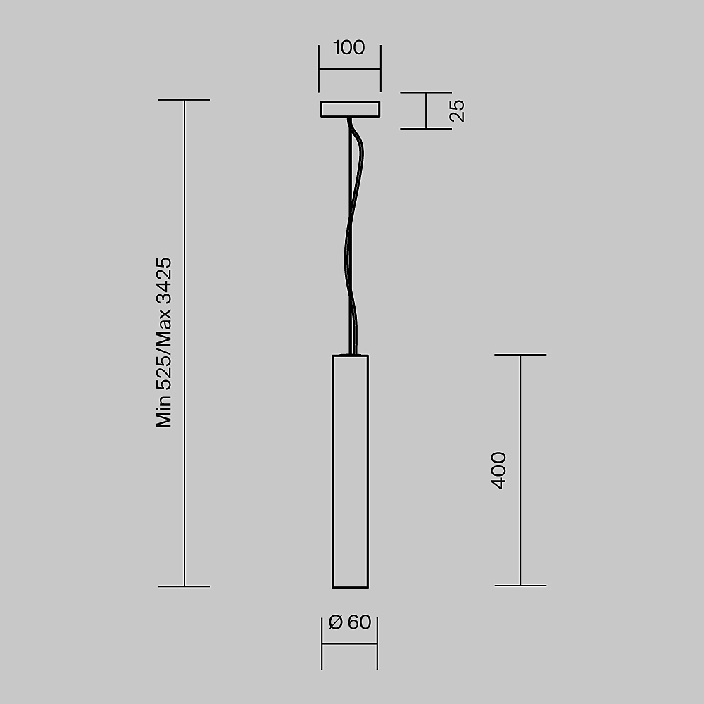 Светильник подвесной Maytoni Basic Texture MOD461PL-L5BGK