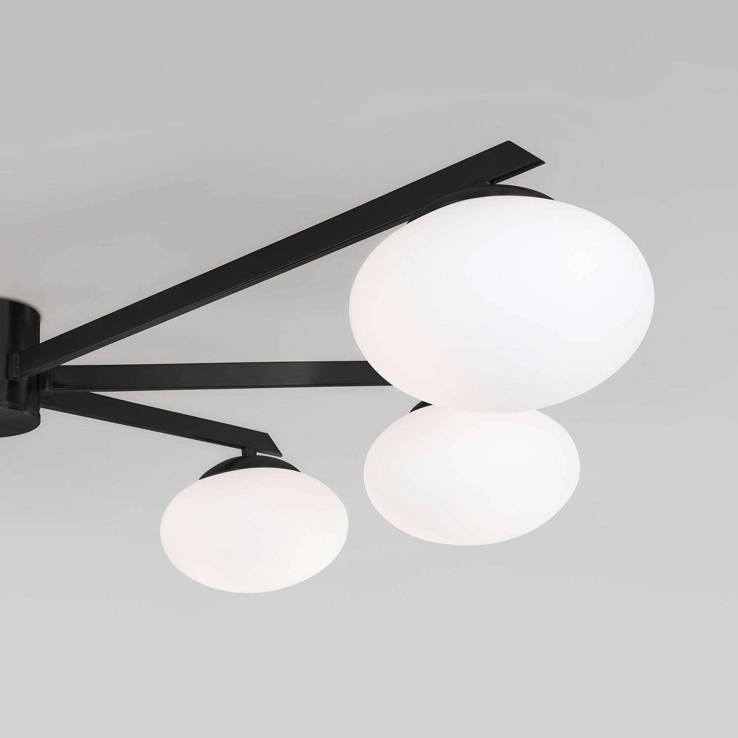 Потолочная люстра Eurosvet Opaline 70220/6 черный Smart