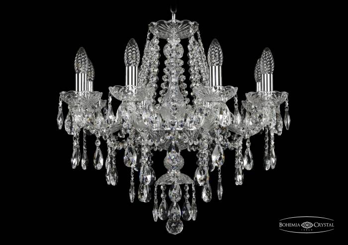 Подвесная хрустальная люстра 1415 Bohemia 1415/8/200 Ni