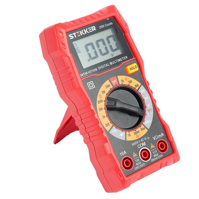 Мультиметр цифровой, 2000 отсчетов Stekker MTM HT108 49993