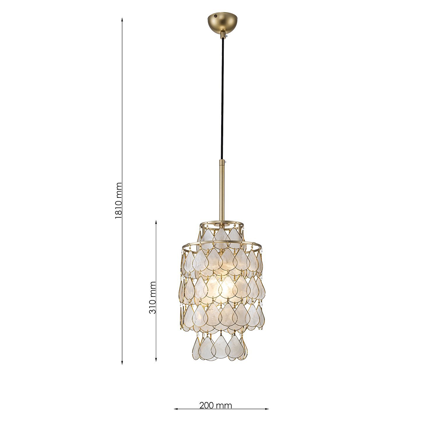 Светильник подвесной Favourite Mollitia 4763-1P