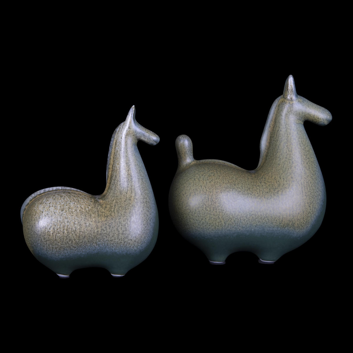 Статуэтка (2 штуки) Loft It Horse 10283 Green (2 pcs)