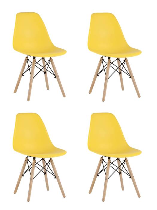 Комплект стульев Stool Group Style DSW Y801-V SEAT yellow x4
