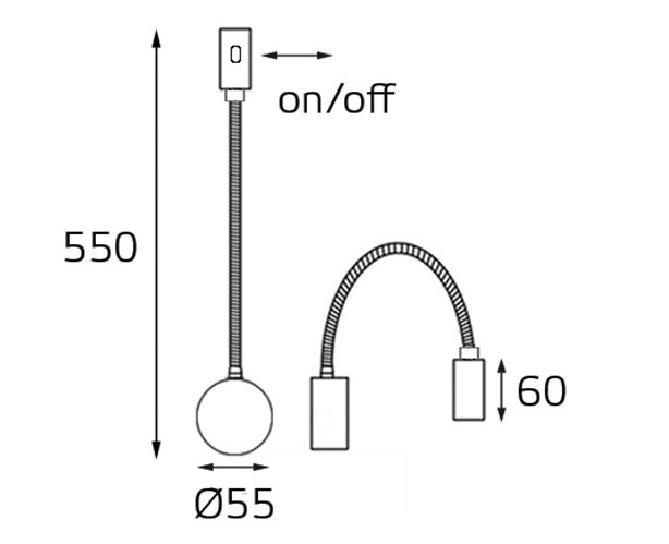 Настенный светильник Italline 3026 black