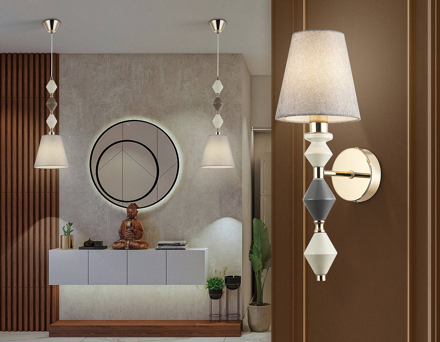 Настенное бра Ambrella Ceramo Classic LH75409