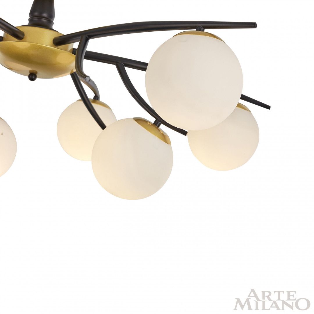 Потолочная люстра Arte Milano Neapolis73408 273408/9 BK/GD