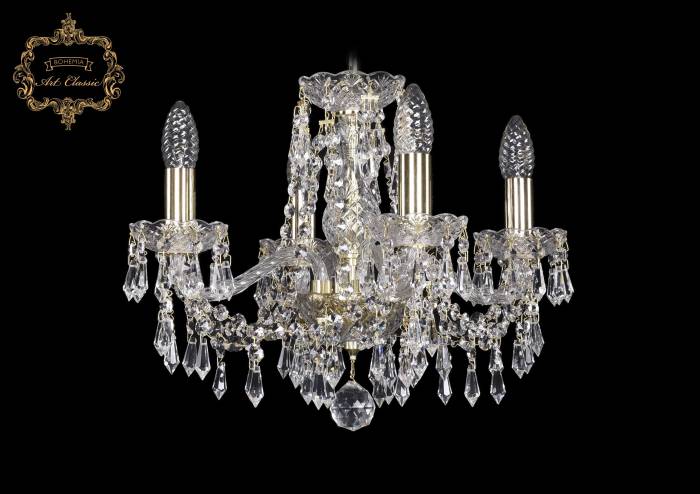 Подвесная хрустальная люстра 11.23 Art Classic 11.23.4.141.Gd.Dr