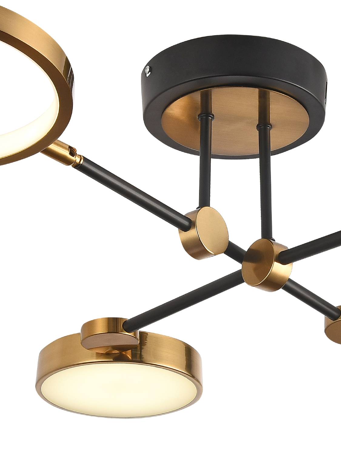 Потолочная люстра Natali Kovaltseva Loft Led LED LAMPS 81102/4C BRASS BLACK