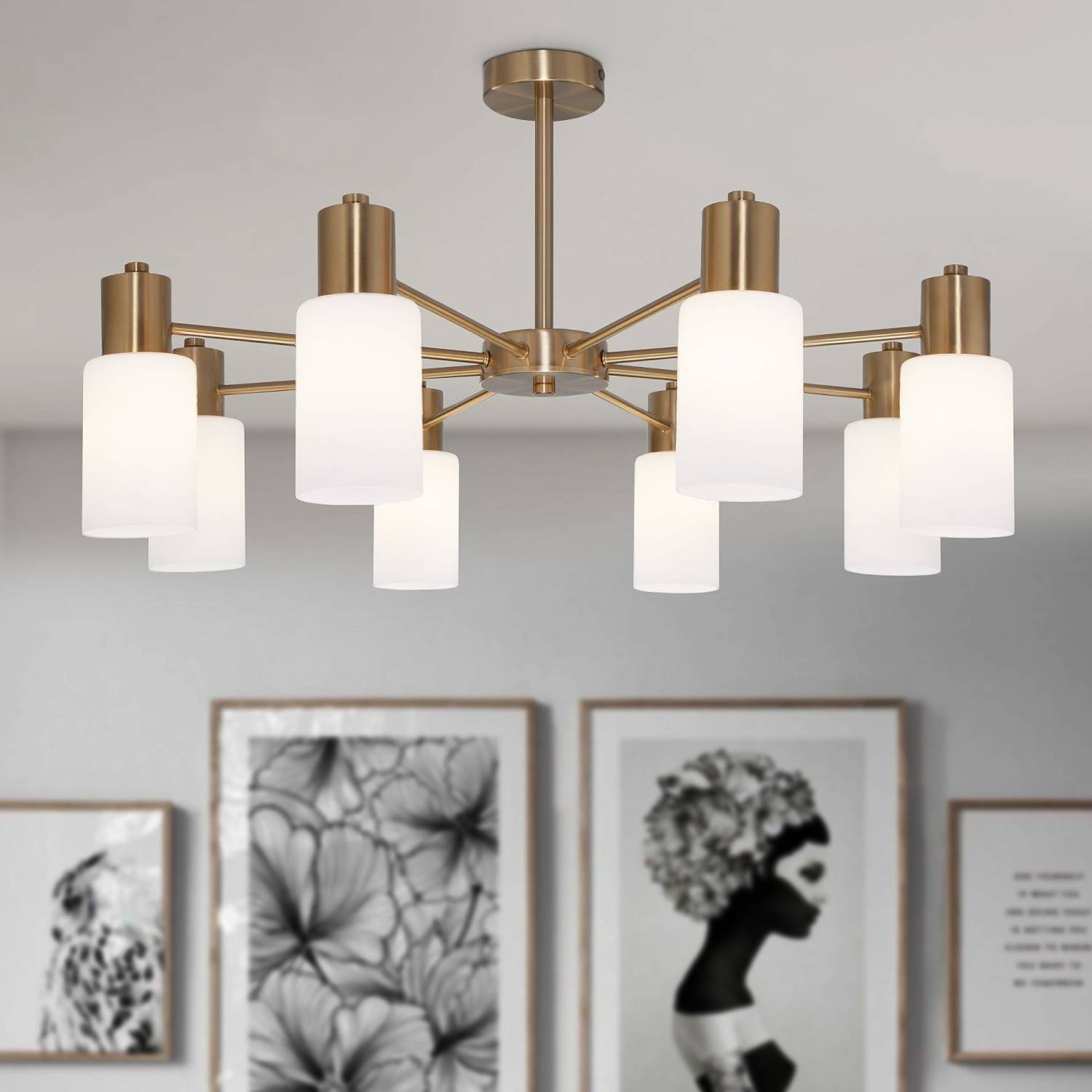 Потолочная люстра Eurosvet Vegga 70160/8 латунь Smart