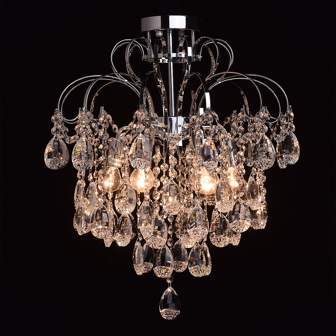 Потолочная хрустальная люстра De Markt Бриз 464017106