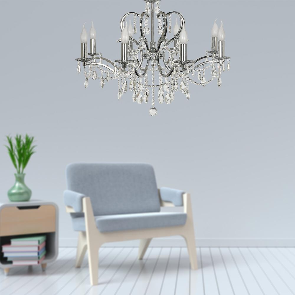 Подвесная хрустальная люстра Pisani Arti Lampadari Pisani E 1.1.8.601 N