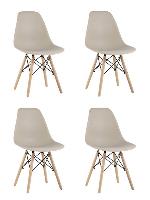 Комплект стульев Stool Group Style DSW Y801-V SEAT beige x4