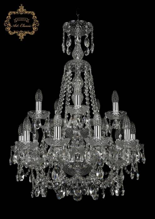 Подвесная хрустальная люстра 11.25 Art Classic 11.25.10+5.200.2d.XL-84.Cr.Sp