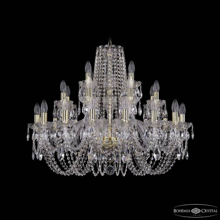 Подвесная хрустальная люстра 1402 Bohemia 1402/16+8+4/300 G