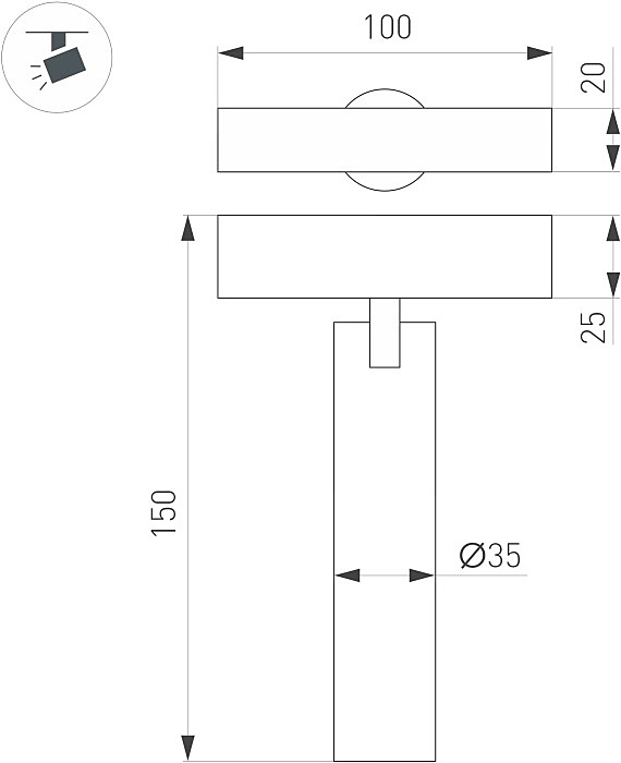 Трековый светильник Arlight Mag-25 050076