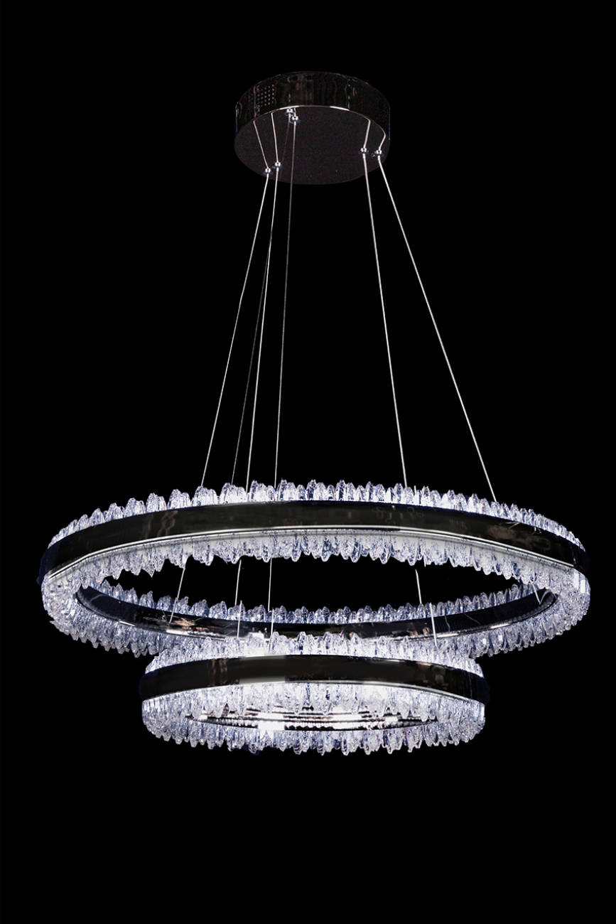 Подвесная люстра LEON Michel LE7720/800-2K Black Chrome