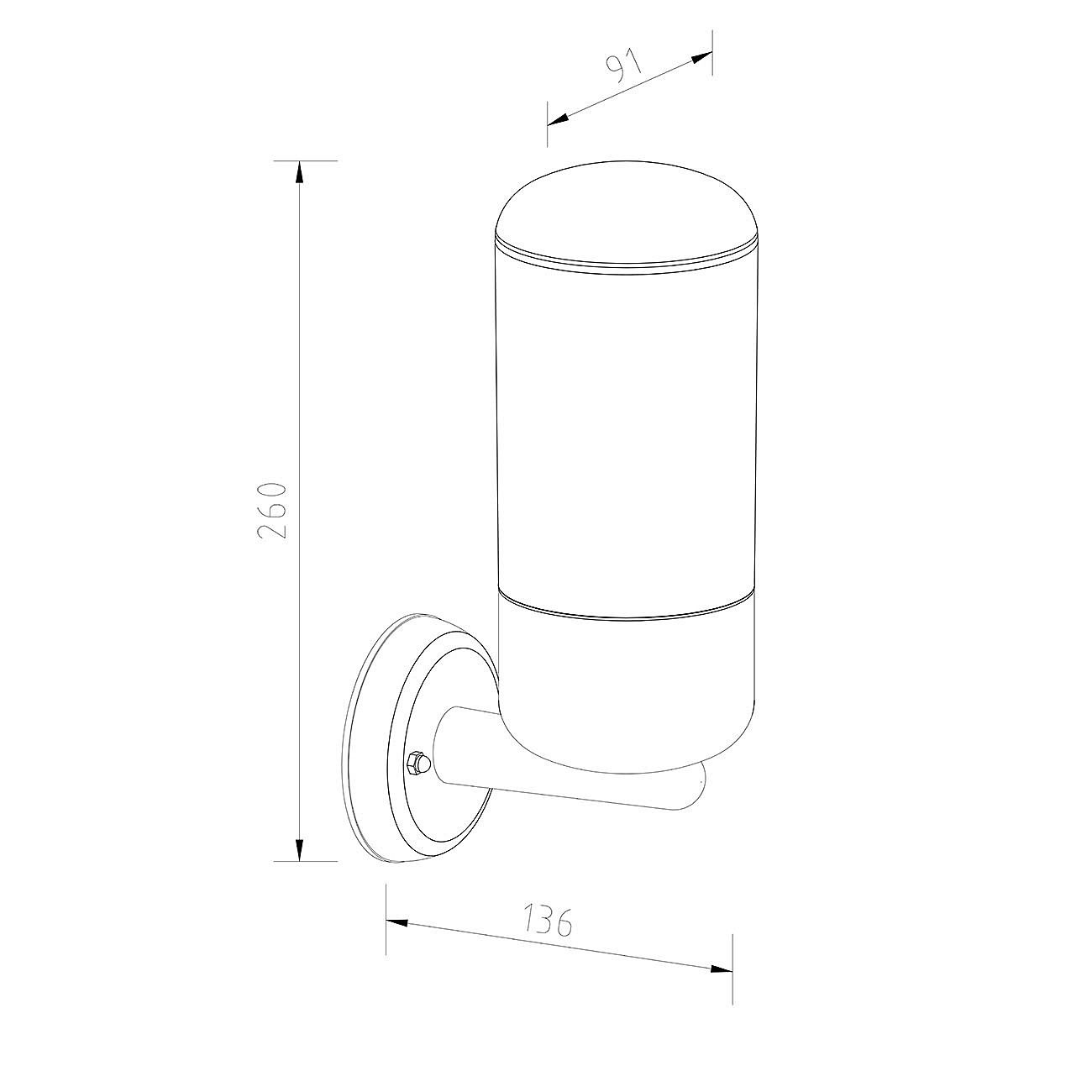Уличный настенный светильник Escada 30005 30005W/01