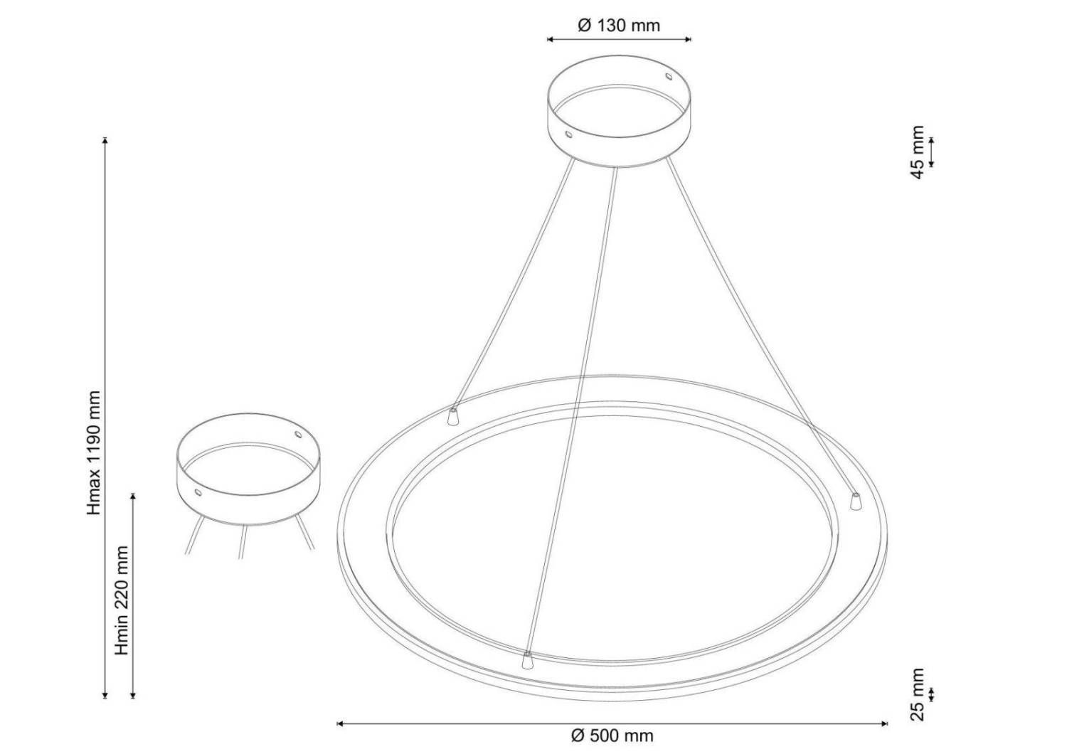 Подвесная светодиодная люстра Modena Lucia Tucci MODENA 173.1 LED
