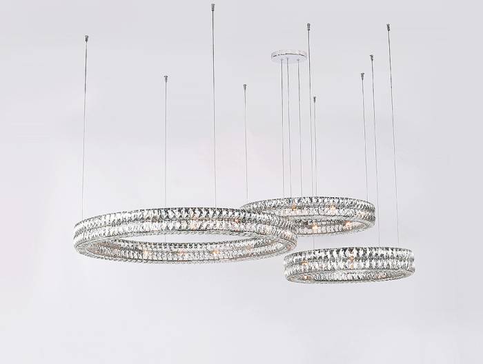 Потолочная чашка Newport Elizabeth 2 Потолочная чашка 8550 D15 3 горизон.кольца chrome