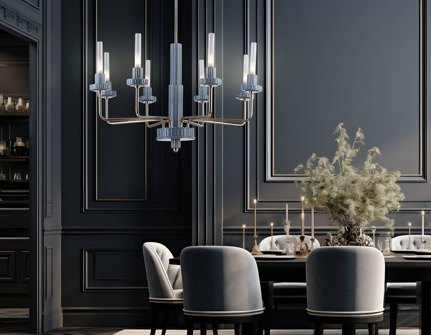 Люстра на штанге Ambrella Ceramo Modern LH53126