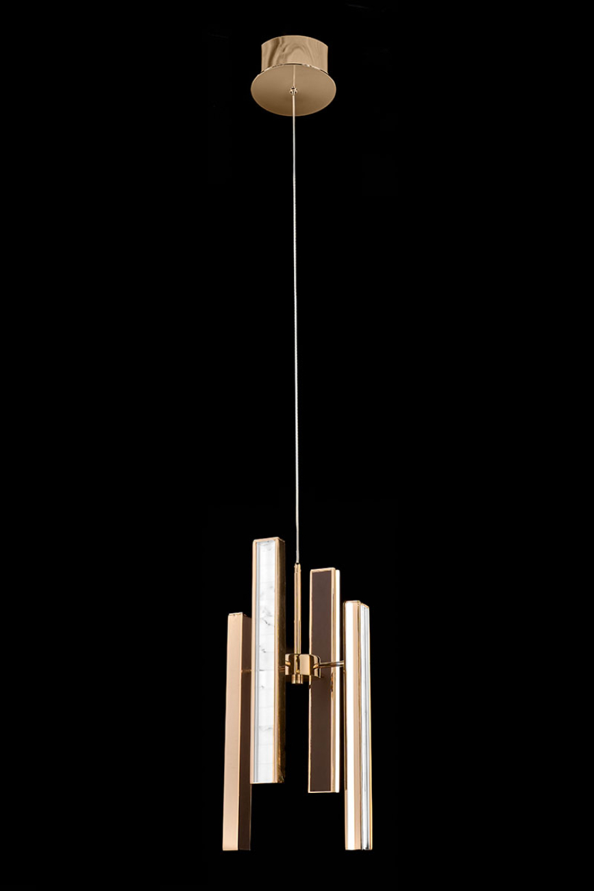 Светильник подвесной LEON Christine LE7702/4S Gold